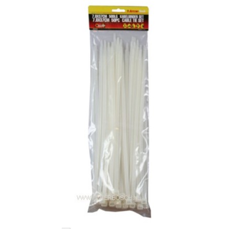 serre cables 7.8 x 370 mm / 50 pcs blanc