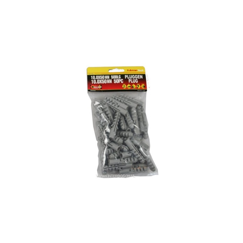 Pluggen 10mm Nylon / 50 dlg Pluggen 10mm Nylon / 50 dlg