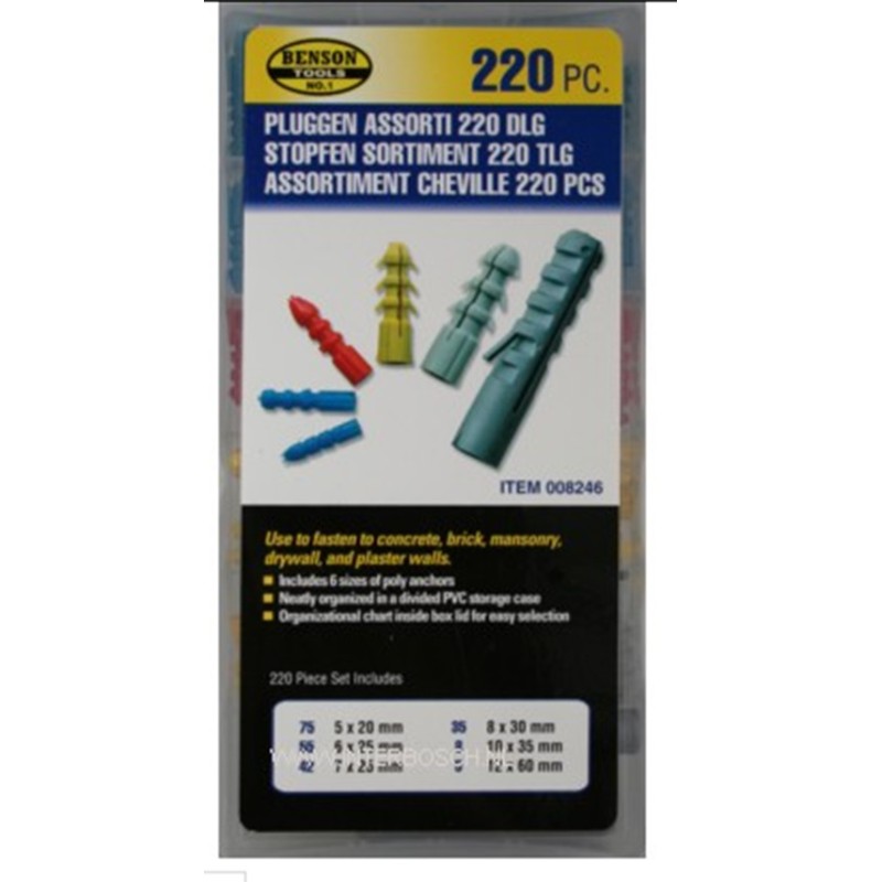 pluggen assorti 220 dlg pluggen assorti 220 dlg