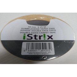 Istrix dubbele tapijtkleefband 50mmx 25m