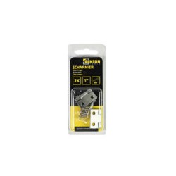 Charnières 2 pcs 1" acier inoxydable