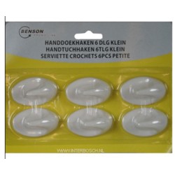 handdoekhaken 6 delig klein