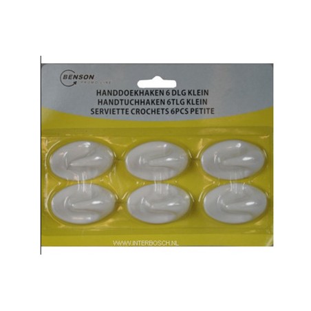handdoekhaken 6 delig klein
