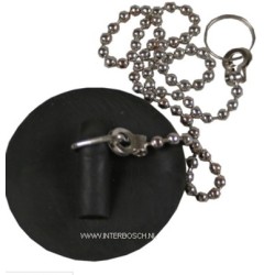gootsteendop 44mm + ketting 30cm