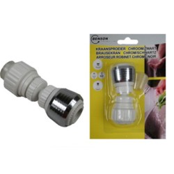 arroseur robinet chrome/noir