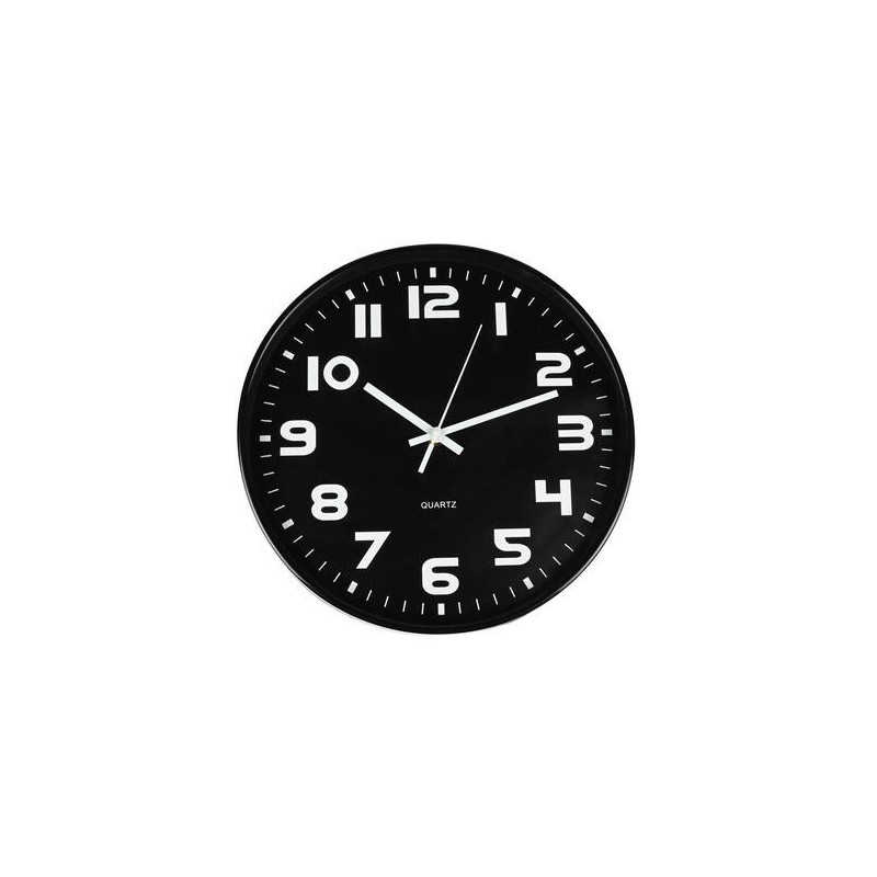 horloge murale noir 30 cm