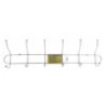 KAPSTOK 6 DUBBELE HAKEN RVS