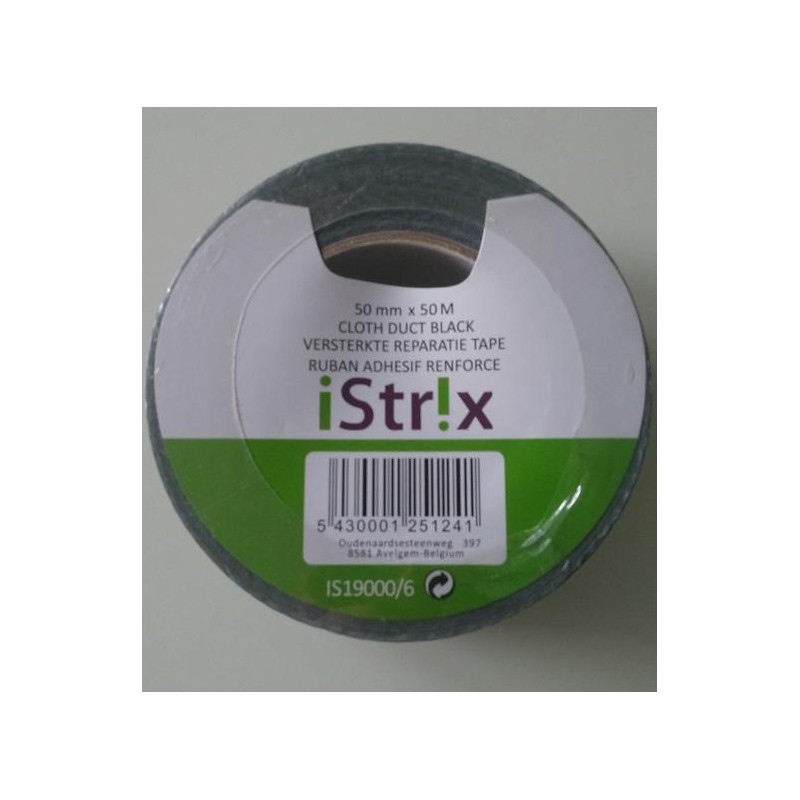 VERSTERKTE REPARATIETAPE 50mmx50m ZWART
