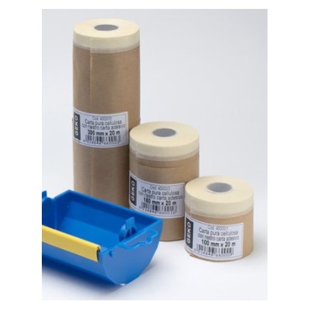 GEKO papier op haspel met kleefband MM300 X 20M