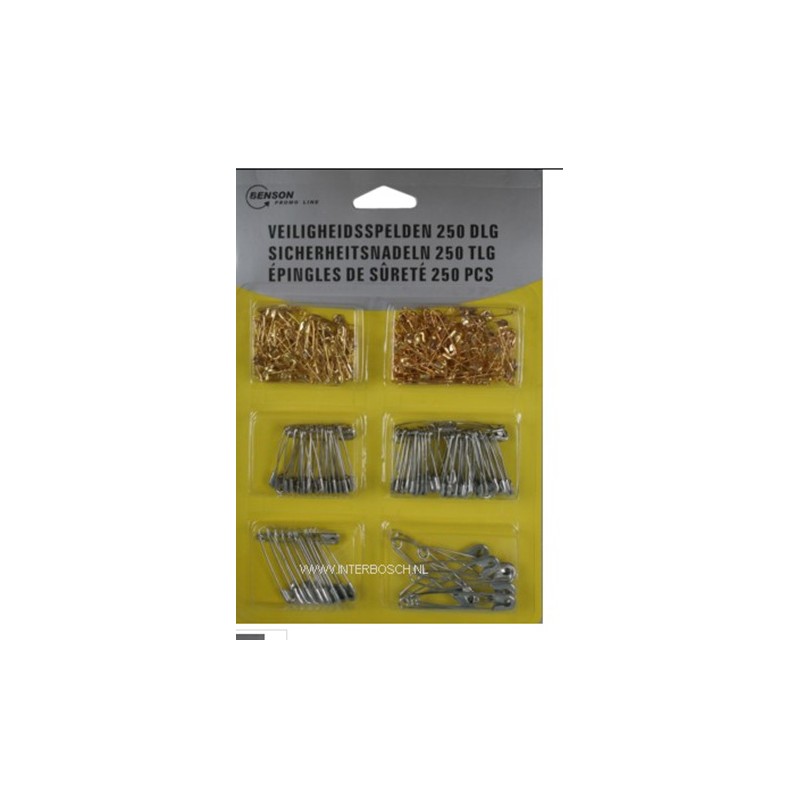 épingles de sûreté 250 pcs