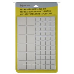 antikras rubber 56 delig wit