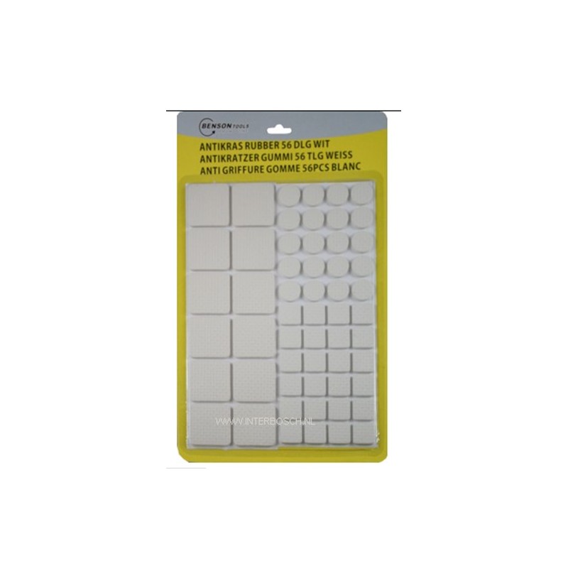 antikras rubber 56 delig wit antikras rubber 56 delig wit