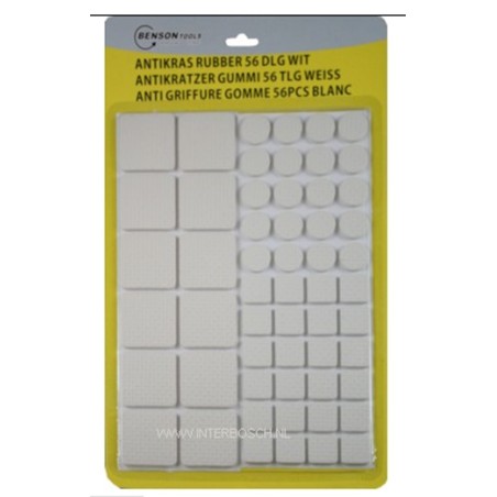 antikras rubber 56 delig wit