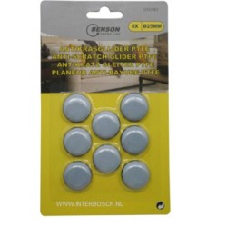 planeur anti-rayure 8 pcs dia 25mm