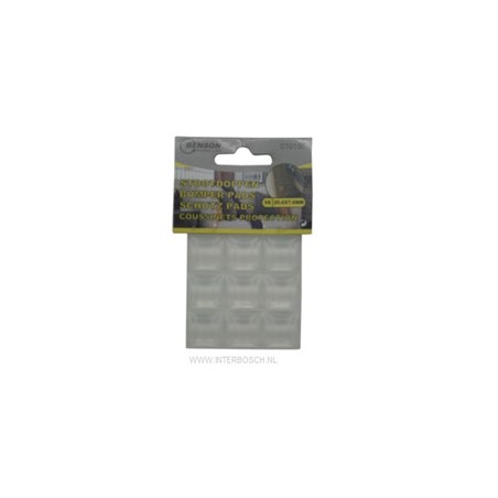 stootdoppen 9 dlg transp 20.6 x 7.6 mm