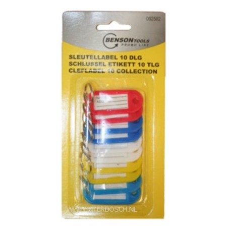porte clé étiquette 10 pcs