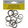 anneaux porte-clés 20 pcs métal
