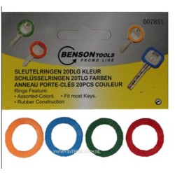 anneau porte-clés 20 pcs couleur