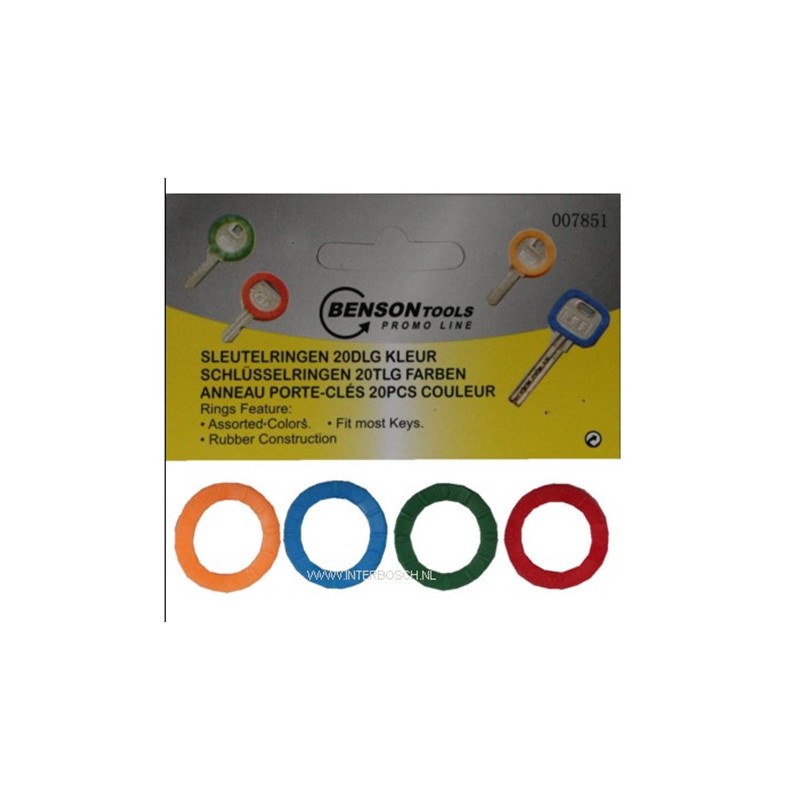 anneau porte-clés 20 pcs couleur anneau porte-clés 20 pcs couleur