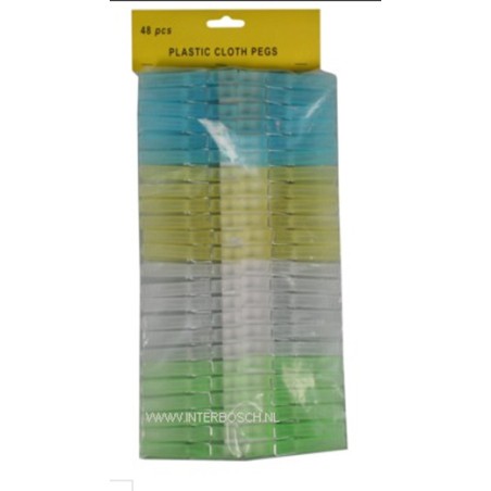 pinces à linge 48 pcs plastique