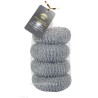 éponge à récurer 4 pcs acier/ grande taille