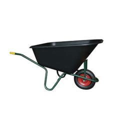 Kruiwagen 240 liter galvanis+ opblaasbare band
