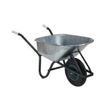 brouette 100L galvanisée monté bande noir