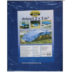 dekzeil 2x3m blauw