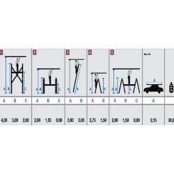 Stelling- working height 4,00 m -