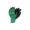 Gants de travail latex fibre vert noir taille 9