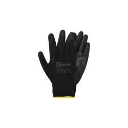 Werkhandschoenen PU palm zwart maat 10