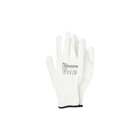 Gants de travail PU paume blanc taille 9