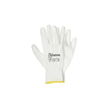 Gants de travail PU paume blanc taille 10