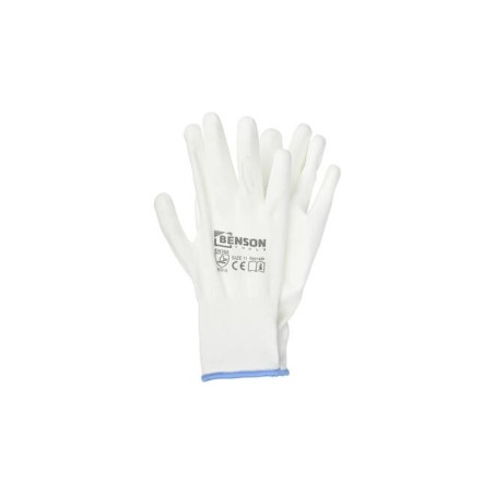 Werkhandschoenen PU palm wit maat 11