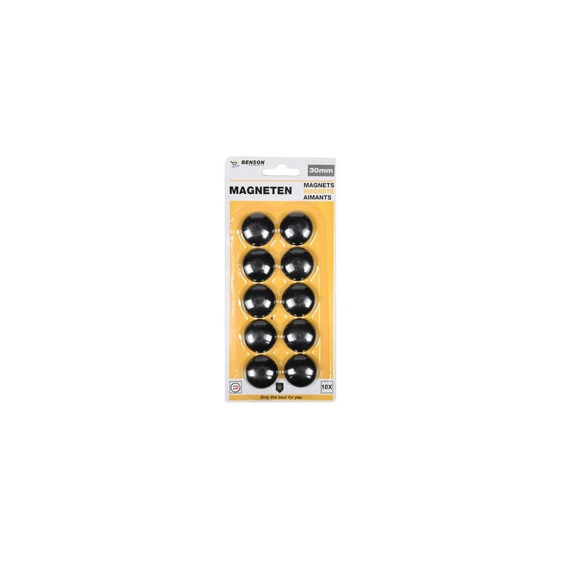 magneet 30 mm 10 dlg zwart