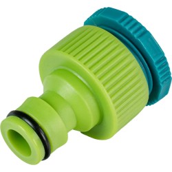 Plastic tap adaptor 1/2"-3/4"