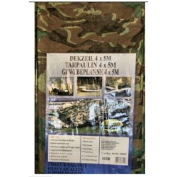 dekzeil 4 x 5 mtr army zwaar