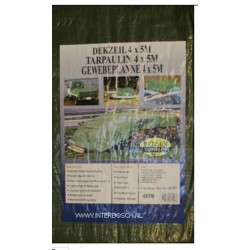 bâche 4 x 5 mtr vert profi