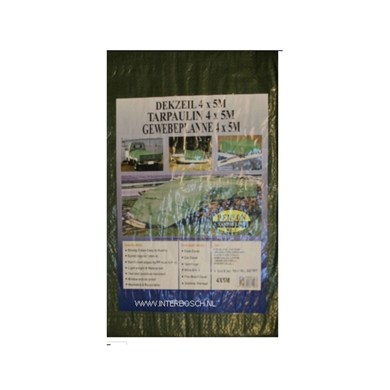 dekzeil 4 x 5 mtr groen profi