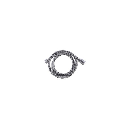PVC doucheslang zwart/chroom 1.50m