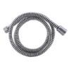 PVC doucheslang zwart/chroom 1.50m