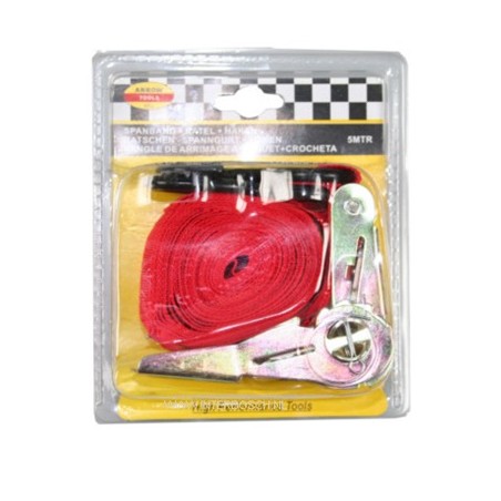 spanband 5.0 mtr + ratel + haken