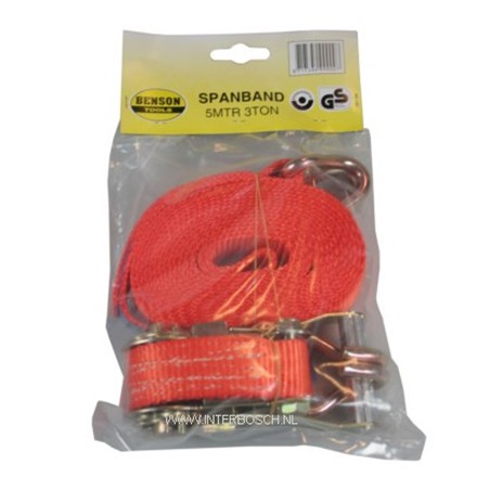 spanband 5.0 mtr / 3 ton GS/TUV licht
