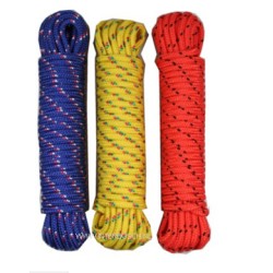 corde couleur 6mm x 10 m RG/OR/BL benson