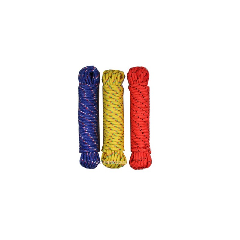 touw kleur 6mm x 10m geel/oranje/blauw Benson