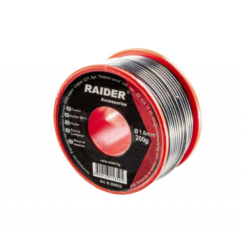 Soldeer draad ø1.6mm 200g 60%sn 40%pb Soldeer draad ø1.6mm 200g 60%sn 40%pb