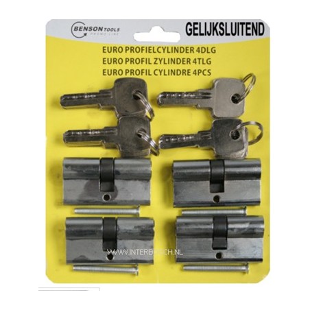 euro profi cylindre 4 pcs