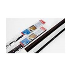 GEKO zelfkl ALU strip met regelb borstel wit 100cm