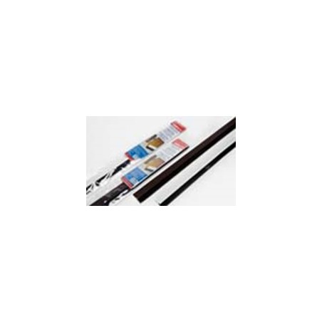 GEKO zelfkl ALU strip met regelb borstel wit 100cm