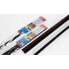 GEKO zelfkl ALU strip met regelb borstel wit 100cm